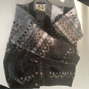 Wool Cardi w/ wood buttons